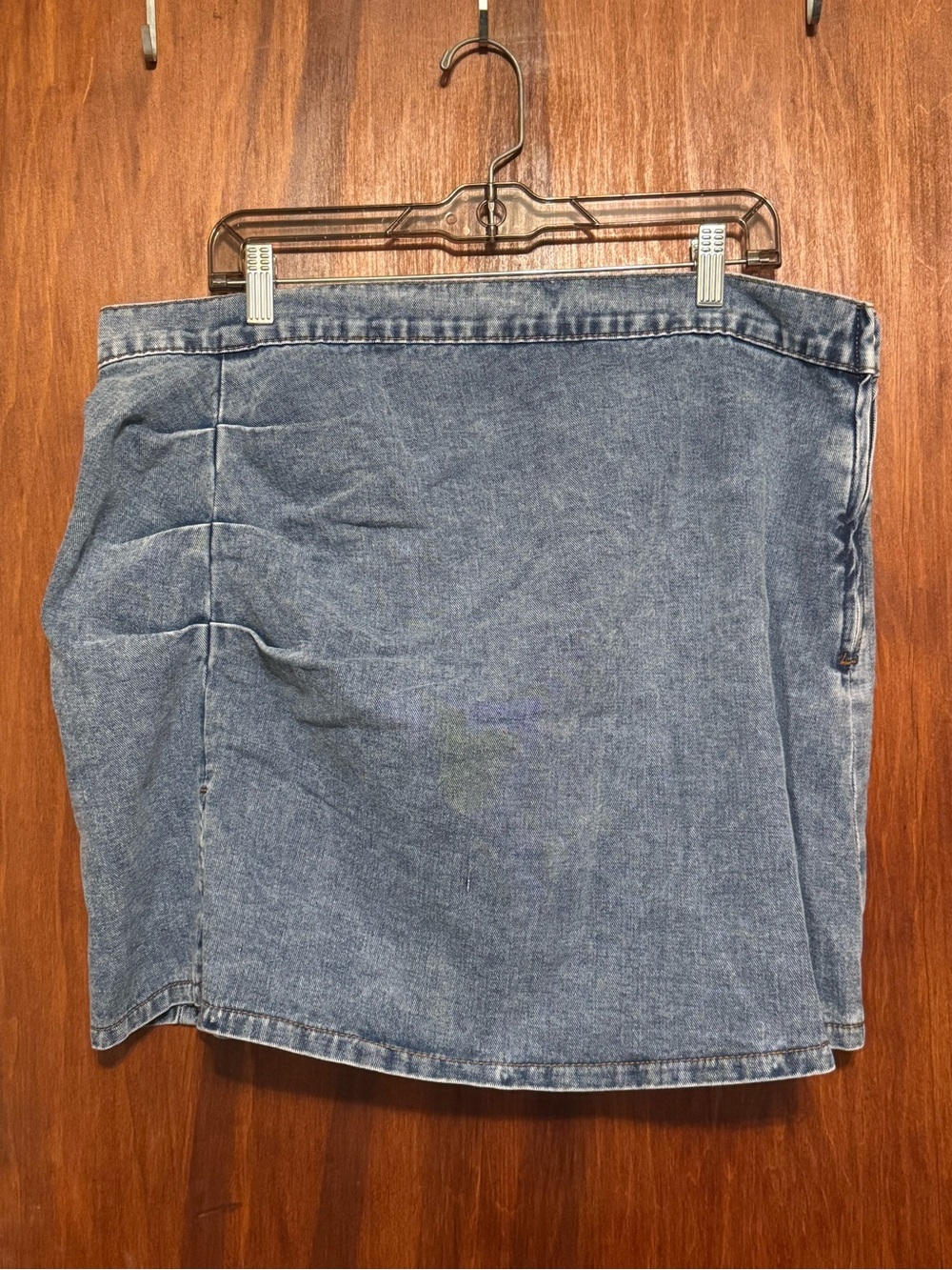 Women’s Plus Size A Line Asymmetrical Denim Skirt 3XL